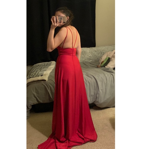 Red Prom Dress - Picture 3 of 4